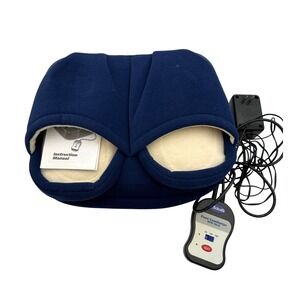Dr Scholls Foot Comforter with Heat Massager‎ Electric Blue Wool Blend